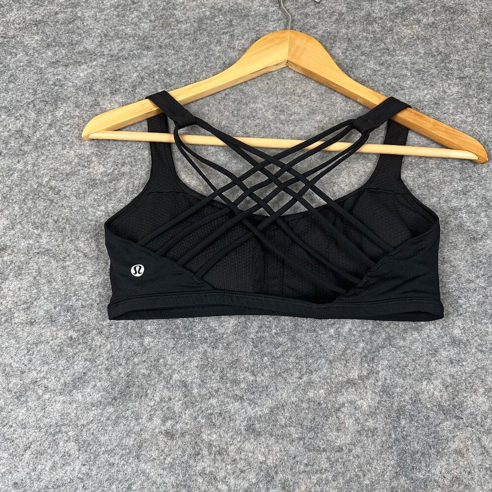 Lululemon Black Crossover Performance Sports Bra - image 2